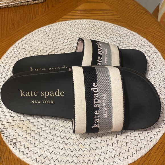 Kate Spade Buttercup canvas slides - size 8 - Picture 3 of 4